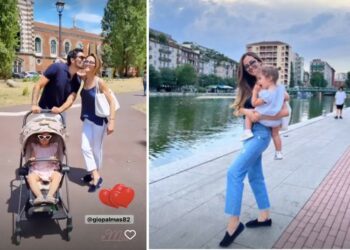 Giorgia Palmas e Filippo Magnini, weekend a Milano con Mia