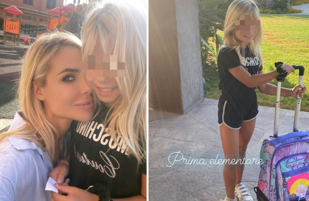 Ilary Blasi accompagna la figlia Isabel al primo giorno di scuola: foto Ilary Blasi accompagna la figlia Isabel al primo giorno di scuola: foto