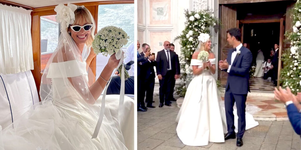 Federica Pellegrini ha sposato il suo allenatore Matteo Giunta con una romantica cerimonia a Venezia