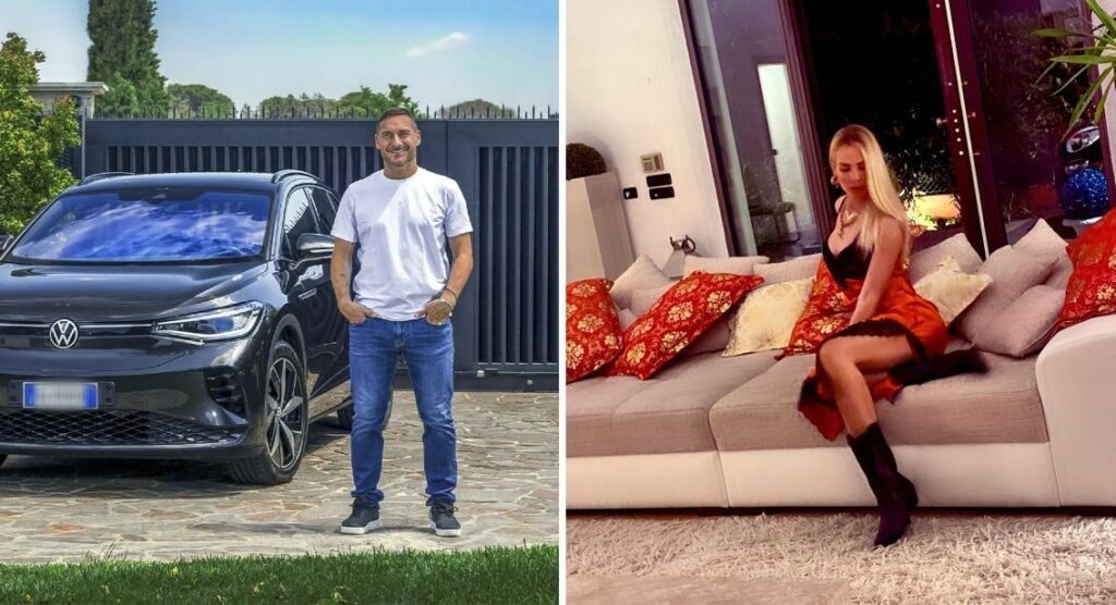 Totti e la Blasi vivrebbero ancora insieme nella mega villa all'Eur, aspettando la separazione