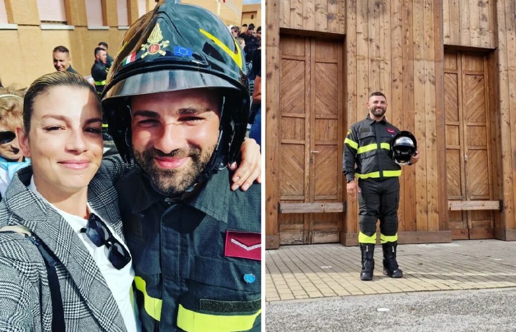 Emma Marrone torna in Salento dopo la morte del padre: il fratello diventa pompiere, la cerimonia Emma Marrone torna in Salento dopo la morte del padre: il fratello diventa pompiere, la cerimonia