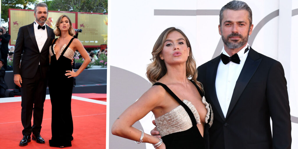 Cristina Marino incinta mostra il pancione al Festival di Venezia: red carpet con Luca Argentero