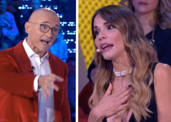 Lite in diretta tra Signorini e Sara Manfuso al GF Vip, Alfonso furioso la caccia dallo studio: ecco cos’è successo