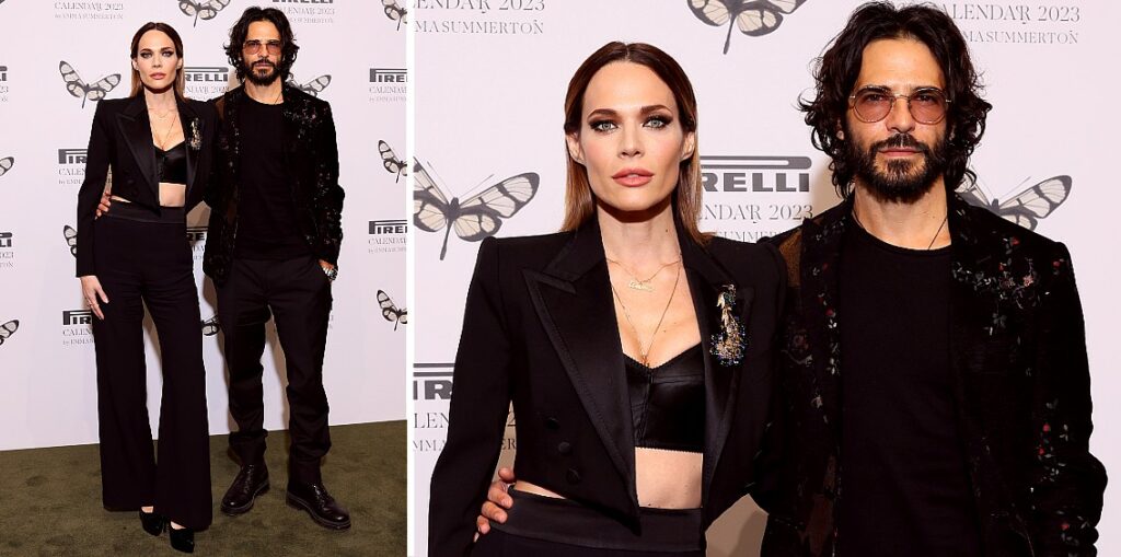 Laura Chiatti e Marco Bocci a Milano sul red carpet: look abbinati total black, foto Laura Chiatti e Marco Bocci a Milano sul red carpet: look abbinati total black, foto