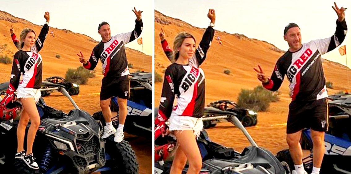 Francesco Totti e la nuova compagna Noemi Bocchi in gita nel deserto col  quad: foto 