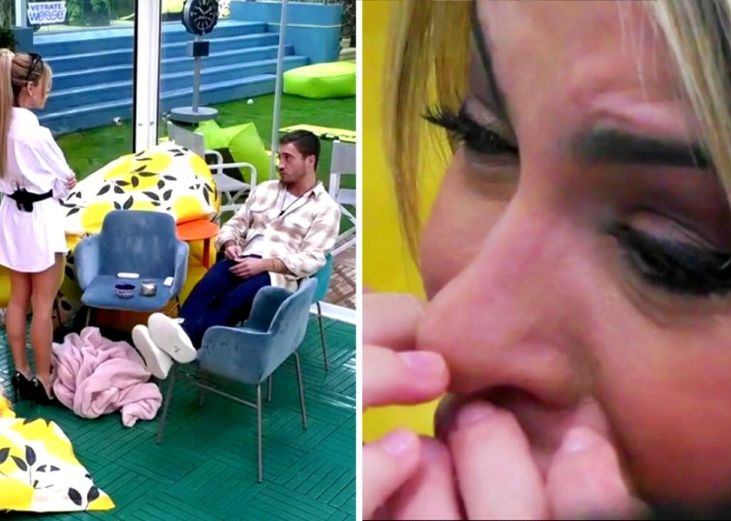 Antonino Spinalbese gela Oriana al GF Vip: ''Tu sei una Porsche, io voglio una Ferrari''. La Marzoli in lacrime Antonino Spinalbese gela Oriana al GF Vip: ''Tu sei una Porsche, io voglio una Ferrari''. La Marzoli in lacrime