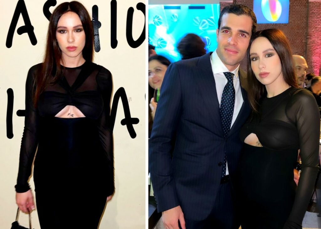 Aurora Ramazzotti incinta elegantissima e mondana con fidanzato Goffredo a Milano: foto Aurora Ramazzotti incinta elegantissima e mondana con fidanzato Goffredo a Milano: foto