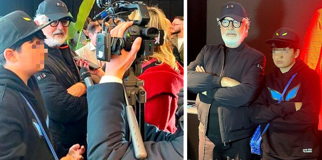 Flavio Briatore e il figlio presentano la loro capsule collection al Pitti Uomo: Nathan Falco stilista a 12 anni