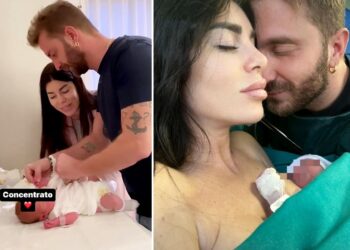 Bianca Atzei e le foto dei suoi primi giorni da mamma