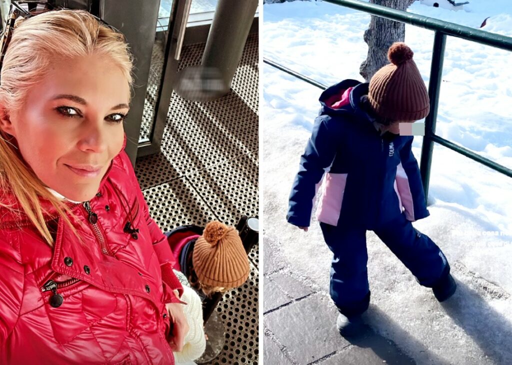 Eleonora Daniele con la figlia Carlotta sulla neve: vacanza in montagna, foto Eleonora Daniele con la figlia Carlotta sulla neve: vacanza in montagna, foto