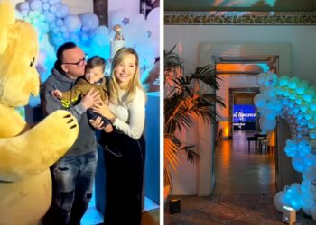L'ultimo figlio di Gigi D'Alessio compie 1 anno: le foto della festa di compleanno