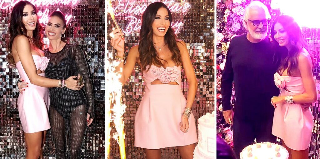 Abito scollatissimo e tanti amici vip, Elisabetta Gregoraci brinda ai 43 anni con il super party organizzato da Briatore: foto Abito scollatissimo e tanti amici vip, Elisabetta Gregoraci brinda ai 43 anni con il super party organizzato da Briatore: foto