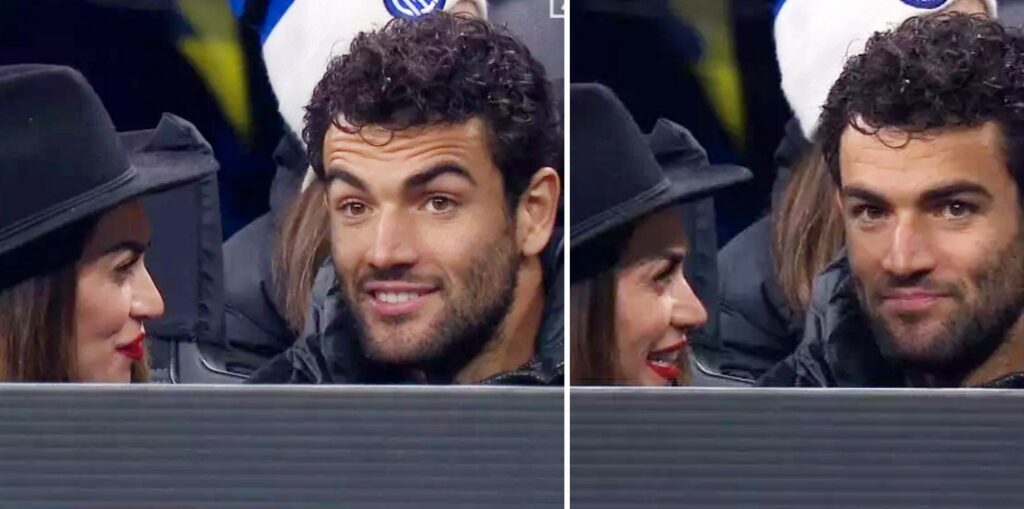 Melissa Satta e Matteo Berrettini escono definitivamente allo scoperto: allo stadio insieme per il derby di Milano