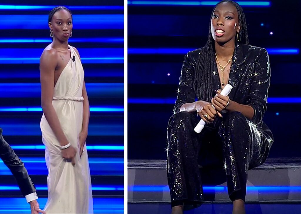 Paola Egonu a Sanremo parla di razzismo: il monologo sui pregiudizi di tanti italiani coinvolge il pubblico Paola Egonu a Sanremo parla di razzismo: il monologo sui pregiudizi di tanti italiani coinvolge il pubblico