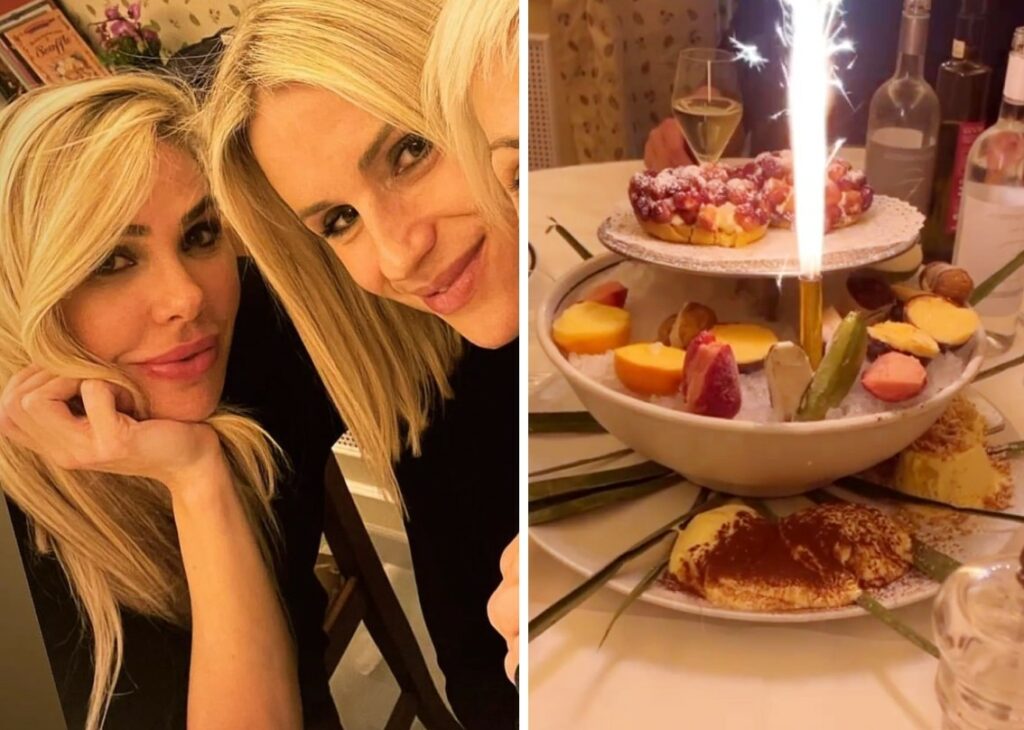 Ilary Blasi a cena con Michelle Hunziker a Roma: con loro c'è anche Bastian Muller