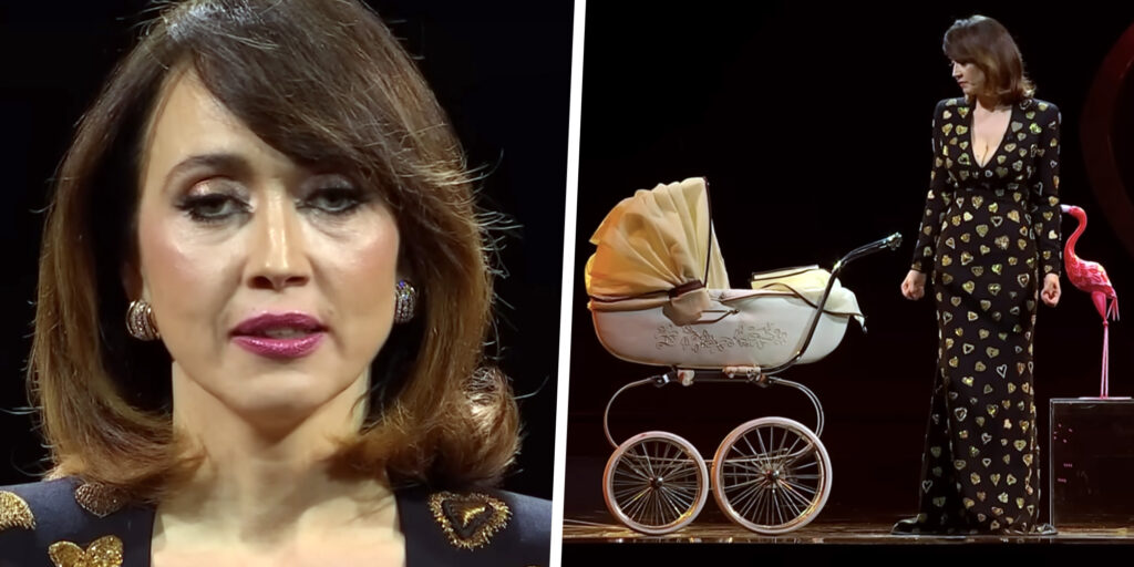 Il monologo di Chiara Francini scuote Sanremo: ''Io fallita perché non ho figli, la gente incinta è violenta'' Il monologo di Chiara Francini scuote Sanremo: ''Io fallita perché non ho figli, la gente incinta è violenta''