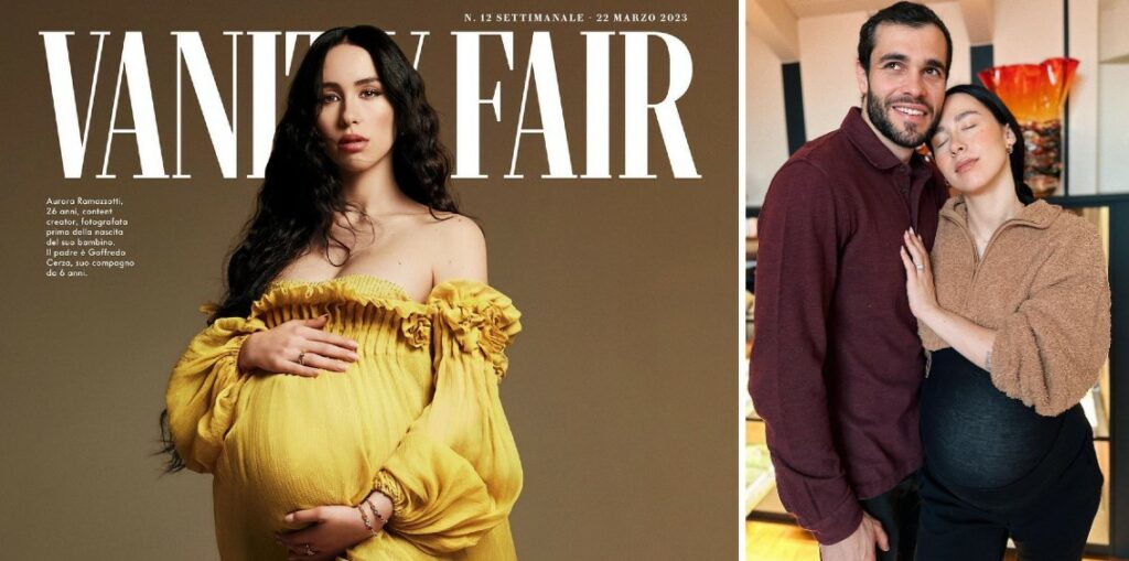 Aurora Ramazzotti al nono mese in copertina, confessione spiazzante a Vanity Fair: ''Aspetto un maschio, ma volevo una femmina''