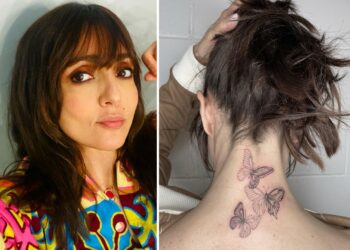 Ambra Angiolini ha fatto un nuovo grande tatuaggio sul collo: significato e dedica