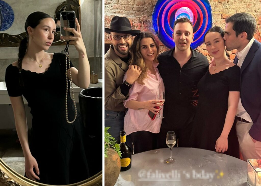 Aurora Ramazzotti e Goffredo Cerza neo genitori mondani: insieme alla cena di compleanno del fidanzato di Sara Daniele Aurora Ramazzotti e Goffredo Cerza neo genitori mondani: insieme alla cena di compleanno del fidanzato di Sara Daniele