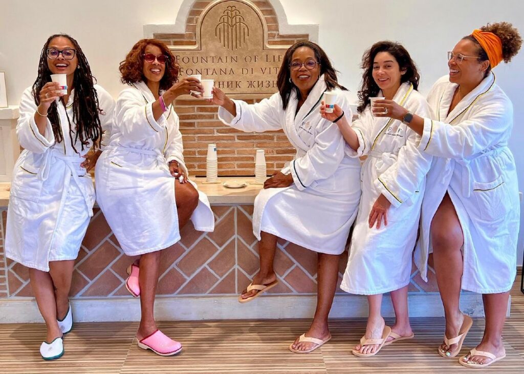 Oprah Winfrey, la regina della tv americana, sceglie le terme di Fiuggi in Ciociaria per rimettersi in forma: foto