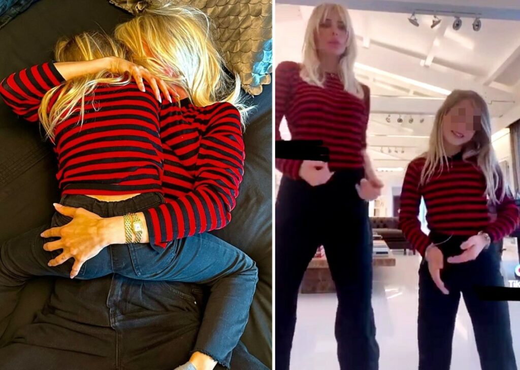Ilary Blasi e la figlia di 7 anni Isabel vestite coordinate per il balletto social: le immagini Ilary Blasi e la figlia di 7 anni Isabel vestite coordinate per il balletto social: le immagini