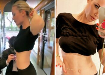 Ilary Blasi si fa saldare un gioiello sul corpo: ora non potrà più togliere il filo d'oro da 18 carati intorno alla vita
