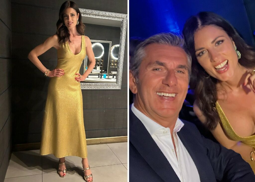 L'ex Miss Italia 2001 Daniela Ferolla compie 39 anni: le foto della festa accanto al compagno 64enne Vincenzo Novari