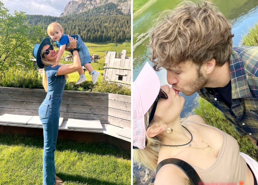 Clizia Incorvaia e Paolo Ciavarro, l’estate 2023 inizia sulle Alpi