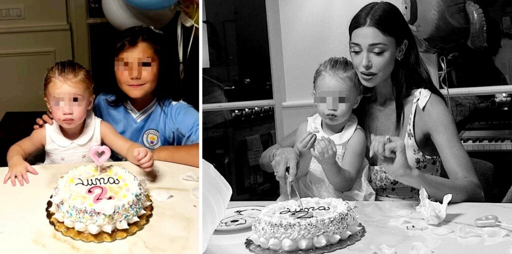 Belen Rodriguez festeggia i due anni di Luna Marì a Milano con una cena a casa in famiglia Belen Rodriguez festeggia i due anni di Luna Marì a Milano con una cena a casa in famiglia