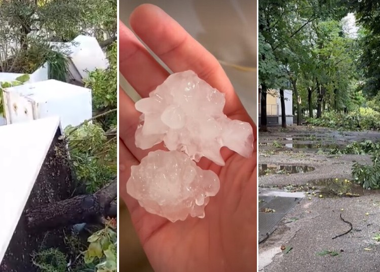 Nubifragio a Milano: i vip mostrano la devastazione