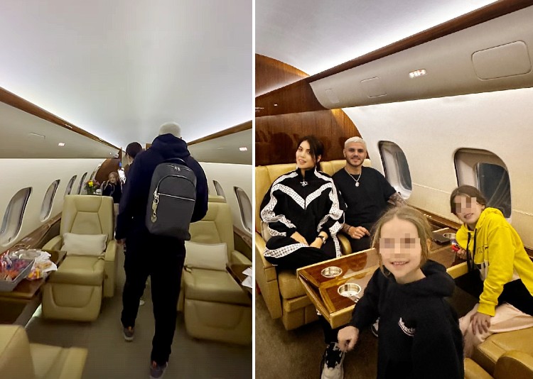 Wanda Nara torna dall'Argentina col jet privato super lusso Wanda Nara torna dall'Argentina col jet privato super lusso