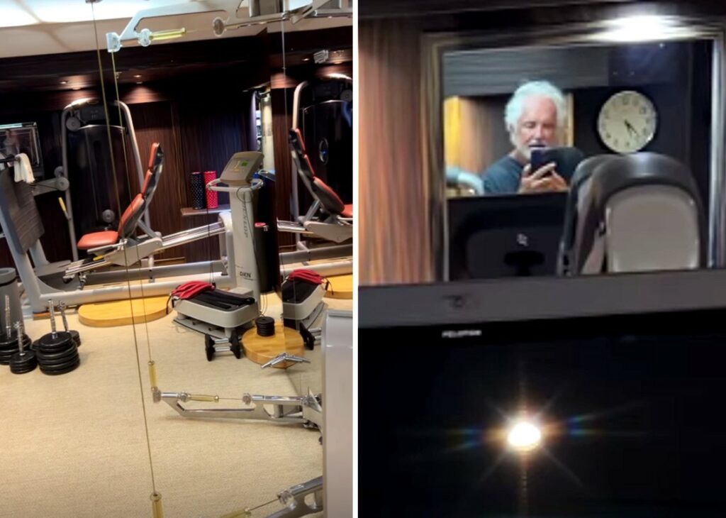 Flavio Briatore mostra la mega palestra nel suo yacht da quasi 20 milioni di euro Flavio Briatore mostra la mega palestra nel suo yacht da quasi 20 milioni di euro