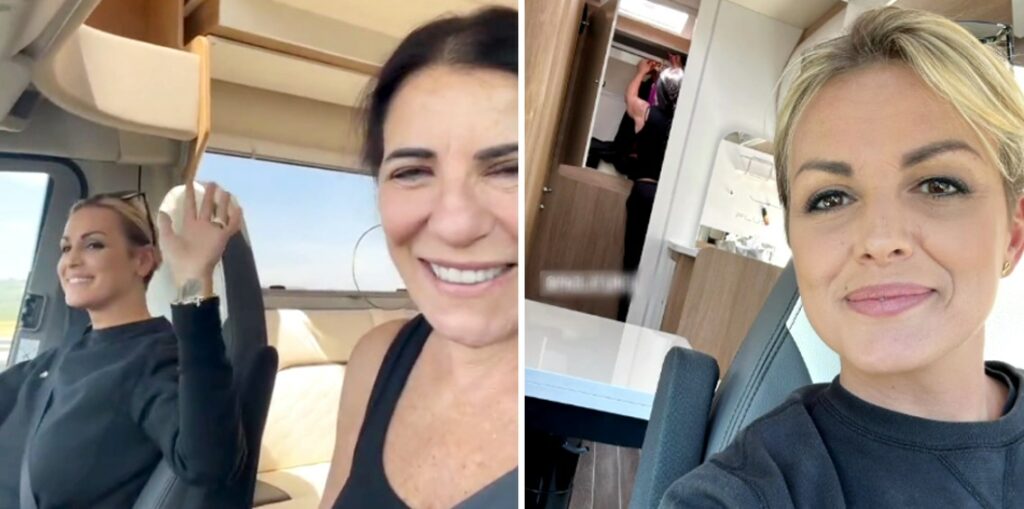 Paola Turci e Francesca Pascale felicissime partono per le vacanze settembrine in camper: le immagini