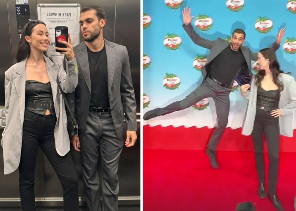 Aurora Ramazzotti e il compagno Goffredo Cerza volano a Berlino: sul red carpet fanno uno show per la stampa tedesca Aurora Ramazzotti e il compagno Goffredo Cerza volano a Berlino: sul red carpet fanno uno show per la stampa tedesca