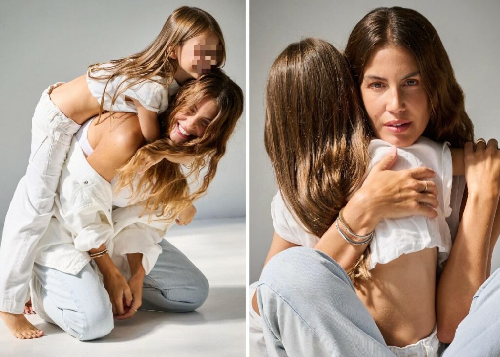 Francesca Fioretti e la figlia Vittoria avuta con lo scomparso Davide Astori protagoniste di una nuova campagna pubblicitaria: foto