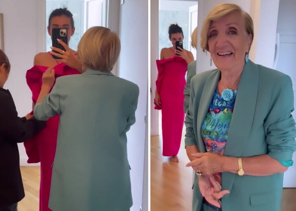 Rebecca Staffelli si fa aiutare dalla nonna Gigliola per scegliere i look della prossima puntata del Grande Fratello: guarda