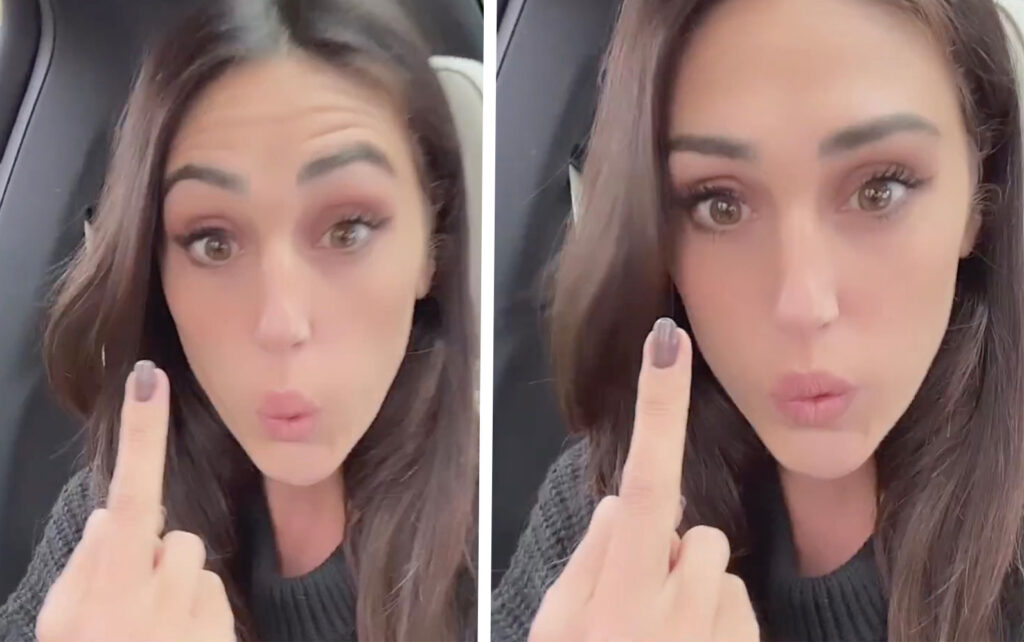 Cecilia Rodriguez perde la pazienza con il follower social e alza il dito medio: guarda