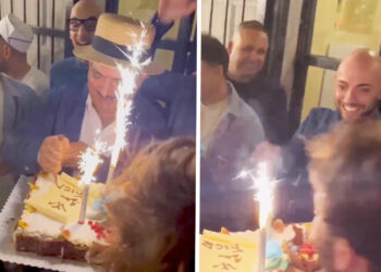 Sulla sua torta di compleanno compare la scritta ''W la fi*a'', Stefano De Martino applaude e scoppia la polemica