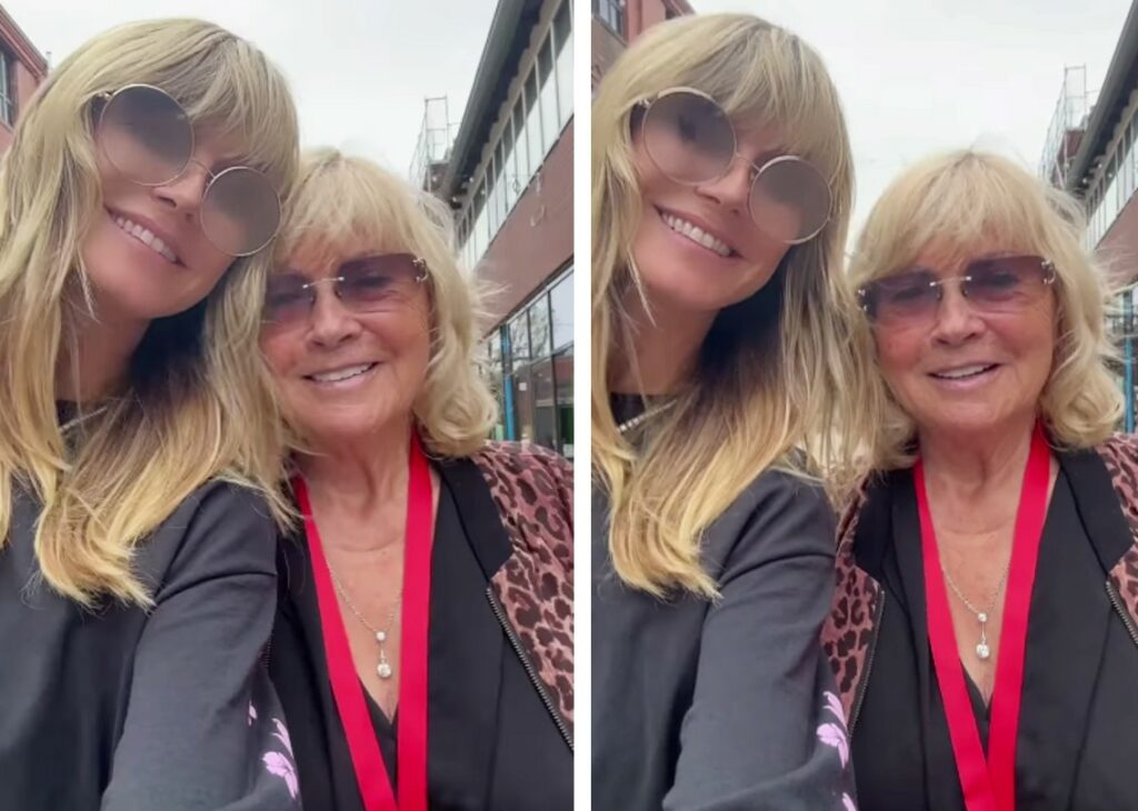 Heidi Klum si mostra con la mamma Erna e sono due gocce d'acqua: guarda