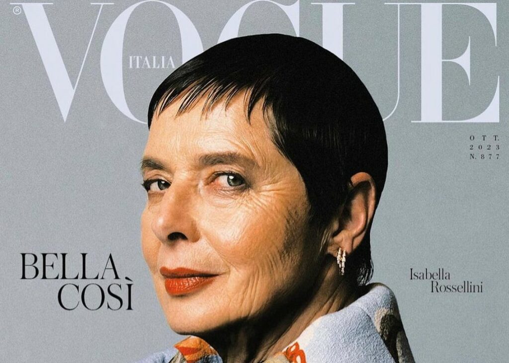 Orgogliosa delle sue rughe: Isabella Rossellini ringrazia la rivista per non averla ritoccata nella foto di copertina. Guarda