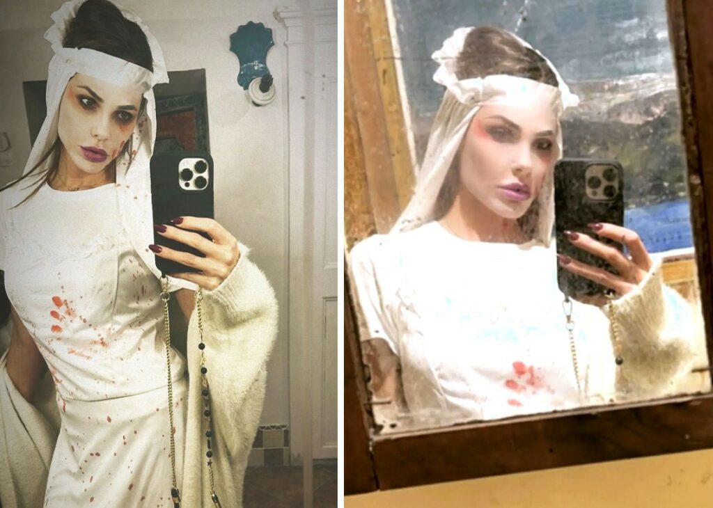 Ilary Blasi ad Halloween si è travestita da sposa cadavere: super festa con parenti e amici, guarda Ilary Blasi ad Halloween si è travestita da sposa cadavere: super festa con parenti e amici, guarda