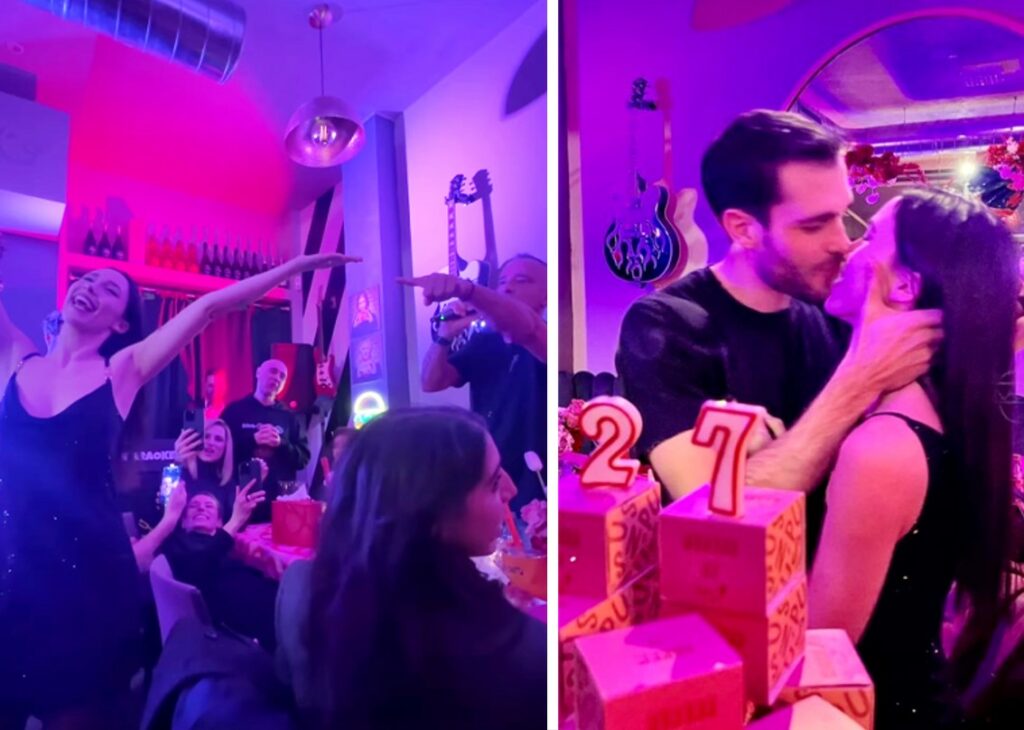 Aurora Ramazzotti festeggia il 27esimo compleanno con mamma Michelle, papà Eros e altri amici famosi: foto 