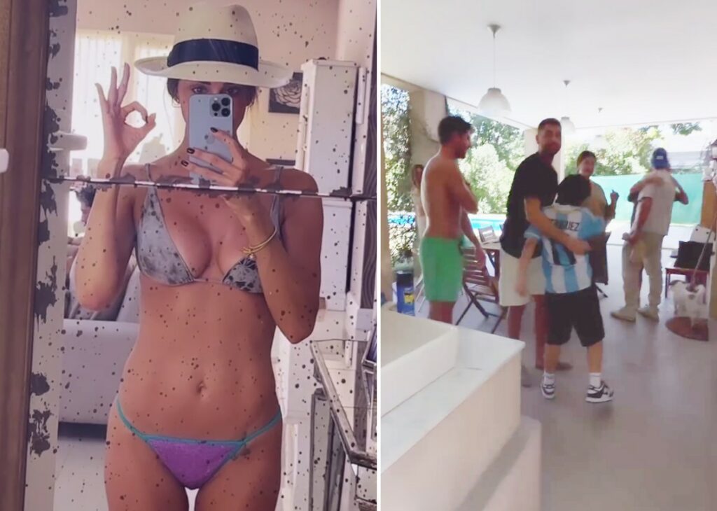 Belen Rodriguez è arrivata in Argentina coi due figli: grande festa in bikini a bordo piscina con Chechu e la fidanzata di Jeremias Belen Rodriguez è arrivata in Argentina coi due figli: grande festa in bikini a bordo piscina con Chechu e la fidanzata di Jeremias