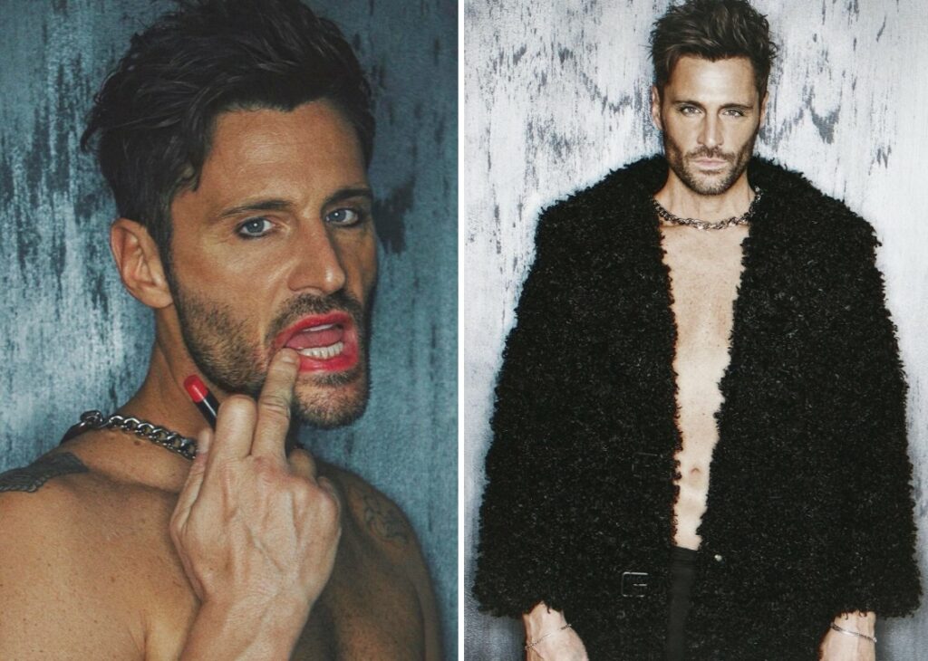 ''Nessuno deve essere giudicato come diverso'': Filippo Bisciglia si mostra con make up sul viso e indumenti femminili sul social