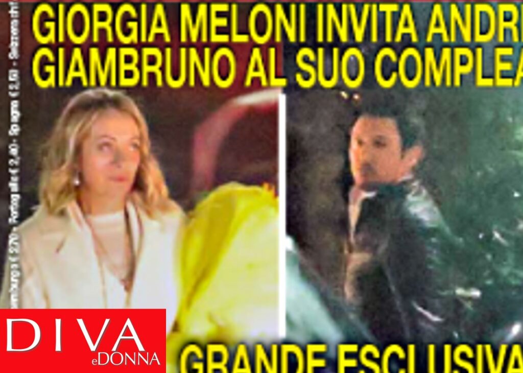 Giorgia Meloni ha invitato il chiacchieratissimo ex fidanzato Andrea Giambruno alla sua festa? Le foto sul settimanale 'Diva e Donna' Giorgia Meloni ha invitato il chiacchieratissimo ex fidanzato Andrea Giambruno alla sua festa? Le foto sul settimanale 'Diva e Donna'