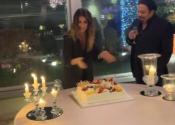 Flora Canto festeggia alla grande i 41 anni con Enrico Brignano