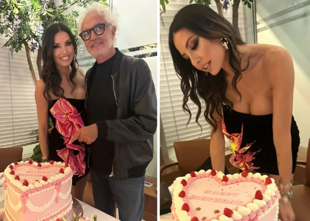 Elisabetta Gregoraci festeggia il compleanno anche con l’ex marito Briatore: le foto della terza cena per i 44 anni