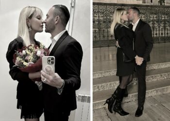 Manila Nazzaro e Stefano Oradei festeggiano il primo San Valentino insieme nel cuore di Roma