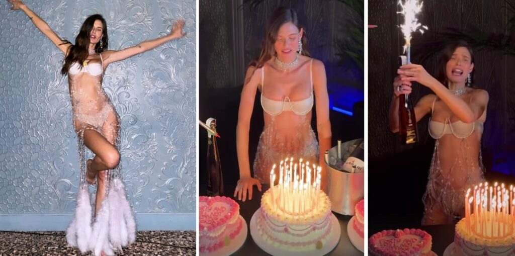 Bianca Balti festeggia 40 anni con l'abito 'nude look', mega white party a Milano con tanti volti noti: guarda