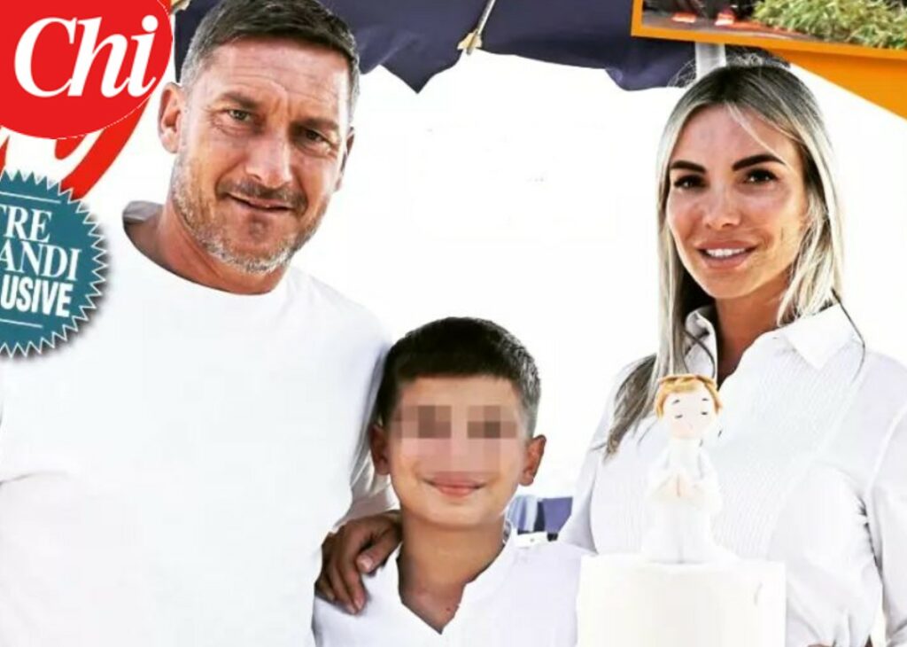 Francesco Totti e Noemi Bocchi sempre più famiglia: la foto col figlio di lei in occasione della prima comunione parla chiaro, guarda